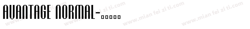 Avantage Normal字体转换
